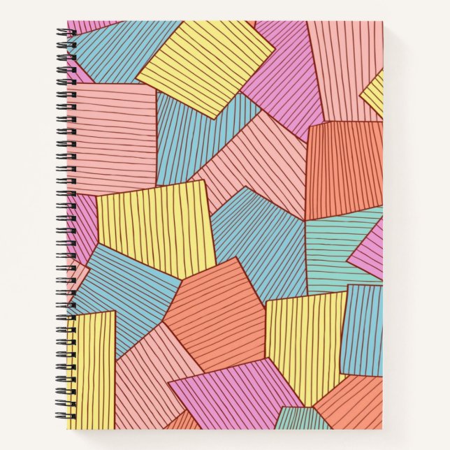 Abstract pattern notebook (Front)