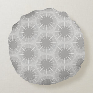 Abstract Pattern of a Michigan Petoskey Stone Round Pillow