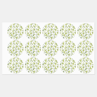 Abstract pattern of floral kids' labels