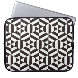 Abstract pattern of geometric hexagon seamless pat laptop sleeve