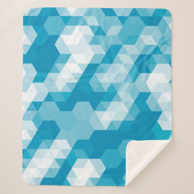 Abstract pattern of geometric shapes backgroundabs sherpa blanket (Front)