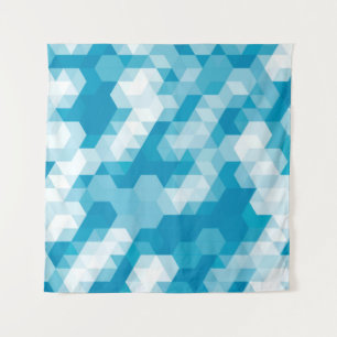 Abstract pattern of geometric shapes backgroundabs tapestry