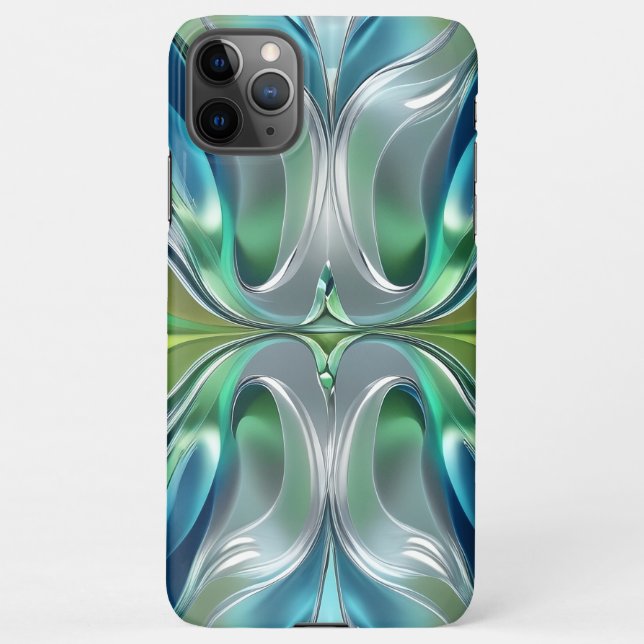 Abstract pattern of water waves iPhone case (Back)
