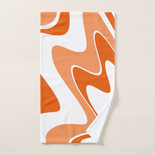 Abstract pattern - orange hand towel  (Hand Towel)