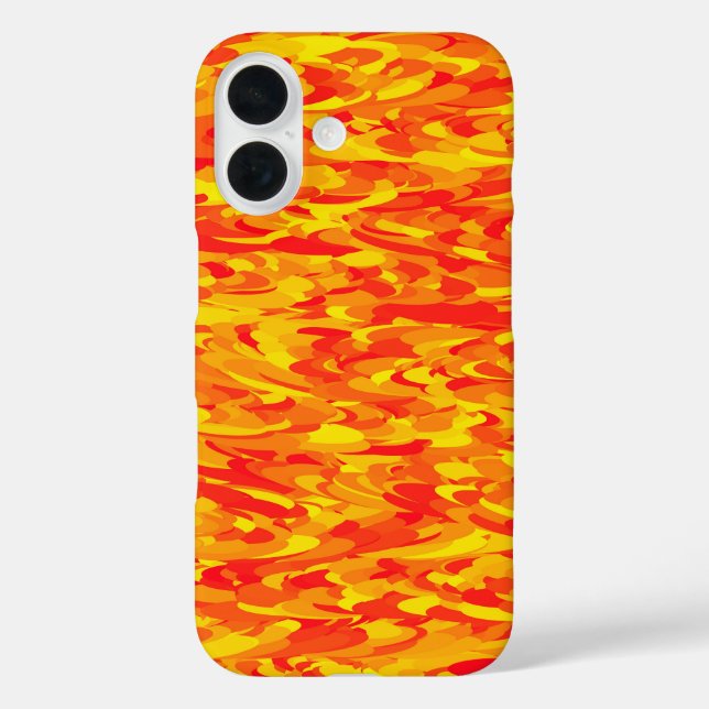 Abstract Pattern Orange Red Yellow Case-Mate iPhone Case (Back)