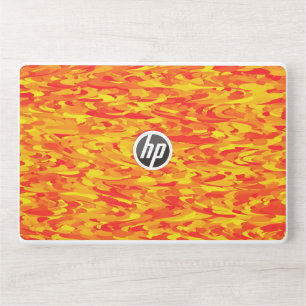 Abstract Pattern Orange Red Yellow HP Laptop Skin