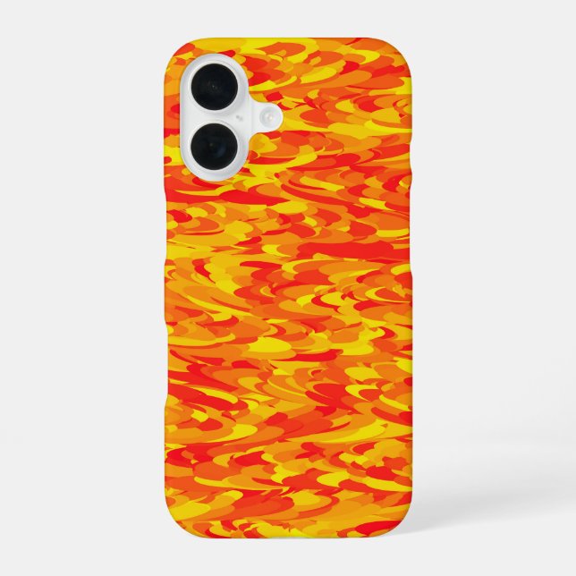 Abstract Pattern Orange Red Yellow Iphone Case (Back)