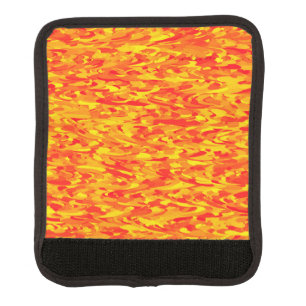 Abstract Pattern Orange Red Yellow Luggage Handle Wrap