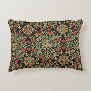 Abstract pattern. Oriental color background. Accent Pillow