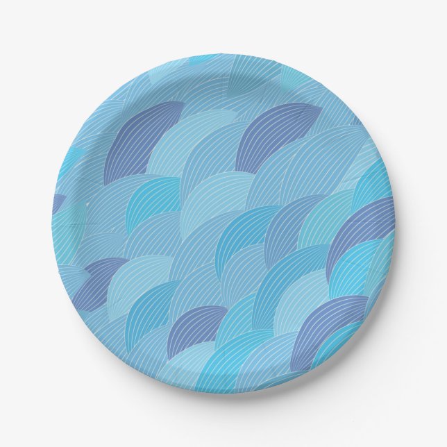 Abstract pattern paper plates (Front)