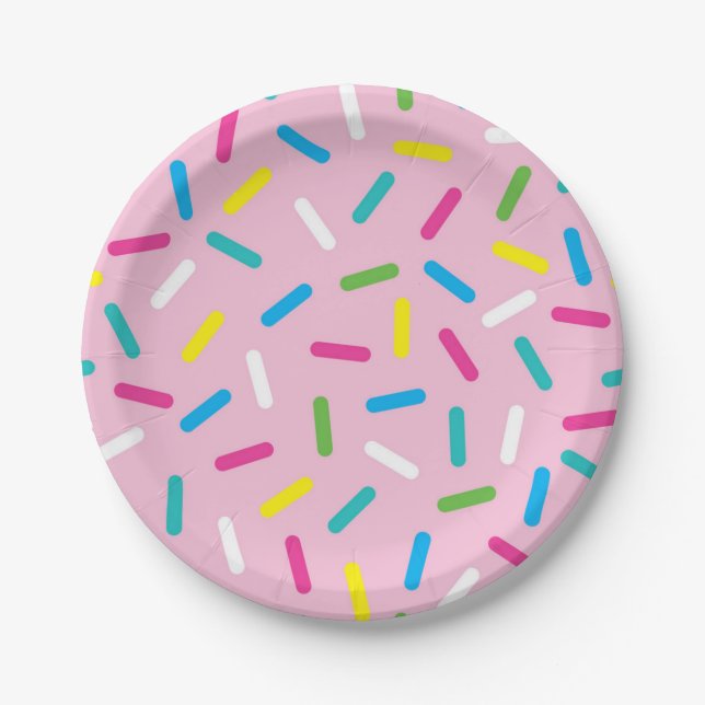 Abstract pattern paper plates (Front)