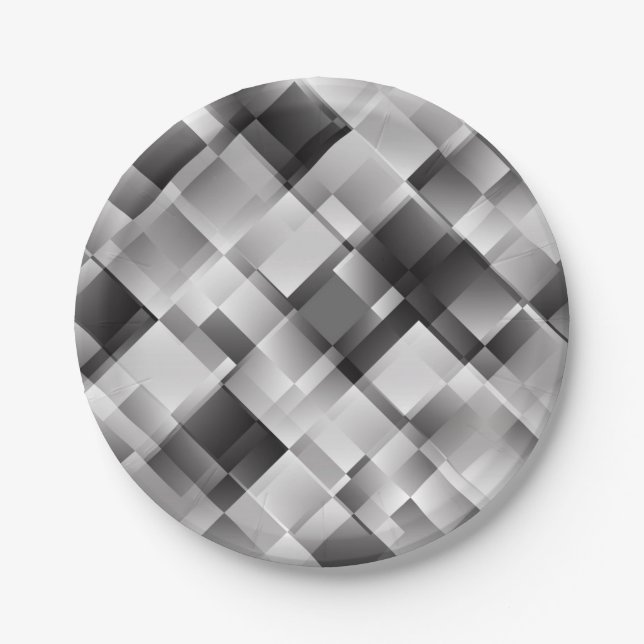 Abstract pattern paper plates (Front)