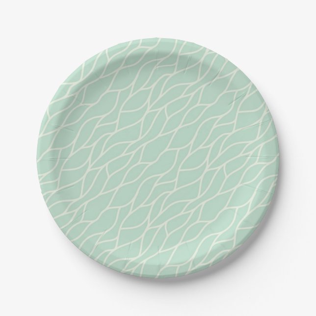 Abstract pattern paper plates (Front)