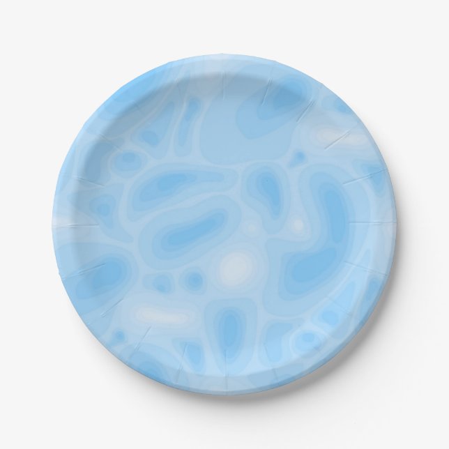 Abstract pattern paper plates (Front)