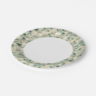Abstract pattern paper plates