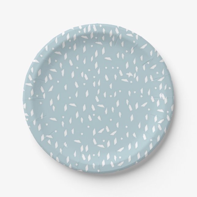 Abstract pattern paper plates (Front)