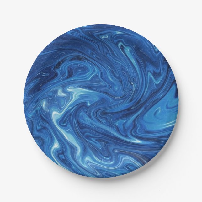 Abstract pattern paper plates (Front)