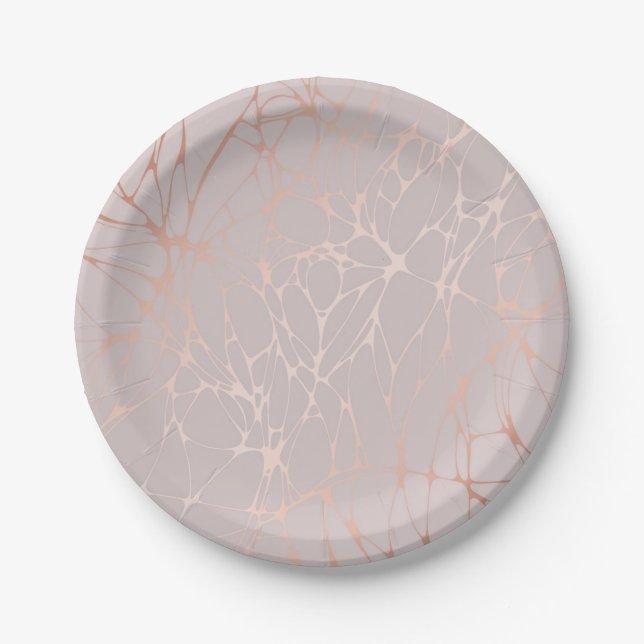 Abstract pattern paper plates (Front)