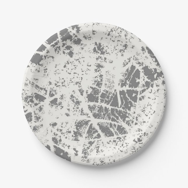 Abstract pattern paper plates (Front)