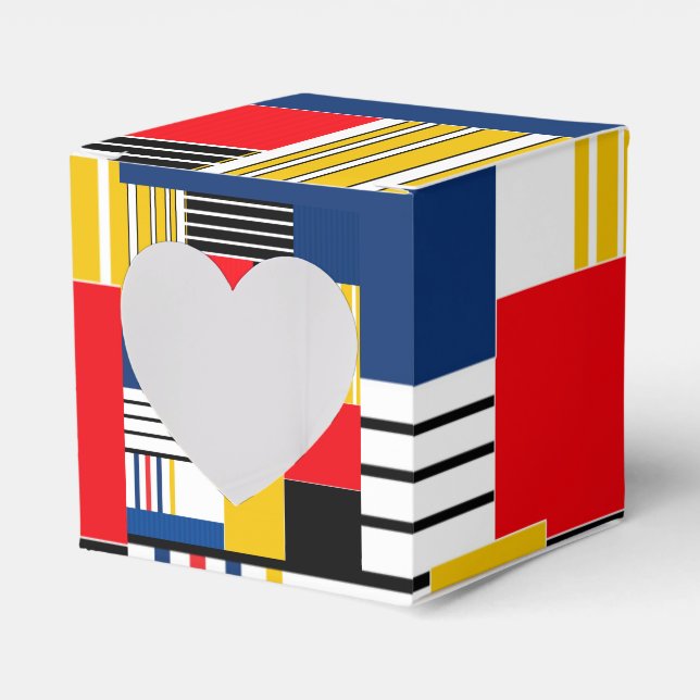 Abstract pattern . Patchwork . Favor Boxes (Front Side)