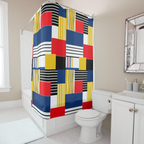 Abstract pattern  Patchwork  Shower Curtain