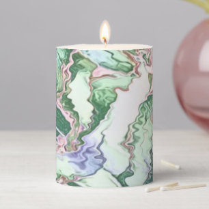 Abstract Pattern Pillar Candle