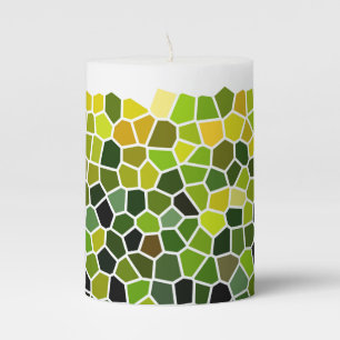 Abstract Pattern Pillar Candle