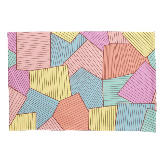 Abstract pattern pillow case (Front)