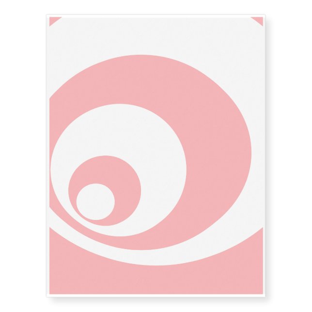 Abstract  pattern - pink and white. temporary tattoos (Front)