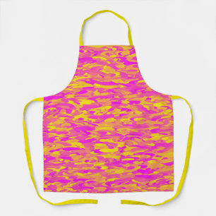 Abstract Pattern Pink Yellow Orange Apron
