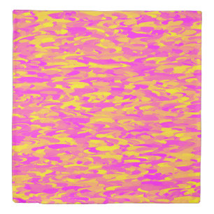 Abstract Pattern Pink Yellow Orange Duvet Cover