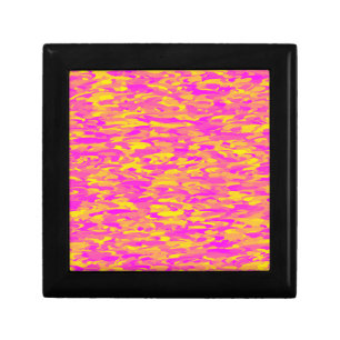 Abstract Pattern Pink Yellow Orange Gift Box