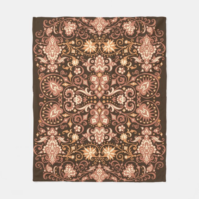 Abstract pattern. Psychedelic colors wavy backgrou Fleece Blanket (Front)