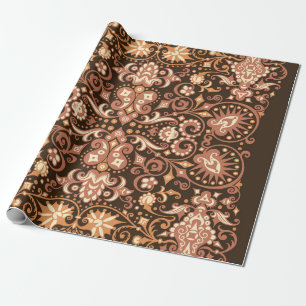 Abstract pattern. Psychedelic colors wavy backgrou Wrapping Paper