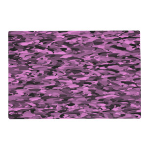 Abstract Pattern Purple Black Placemat