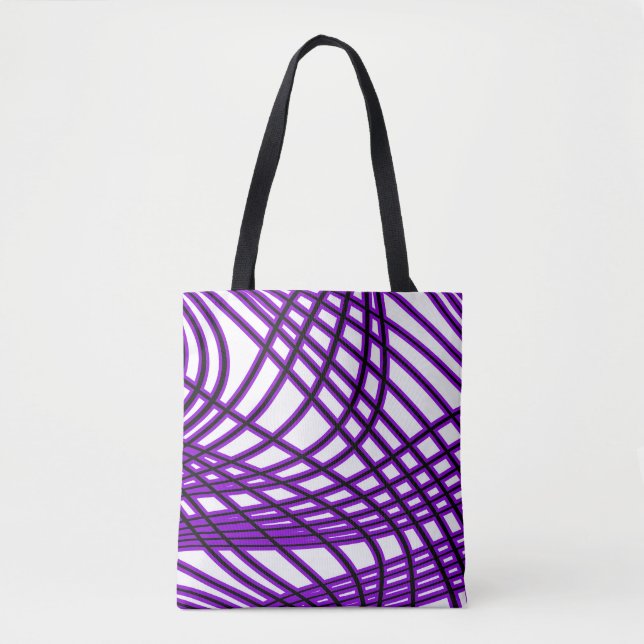 Abstract pattern - purple tote bag (Front)