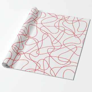 Abstract pattern - red and white. wrapping paper