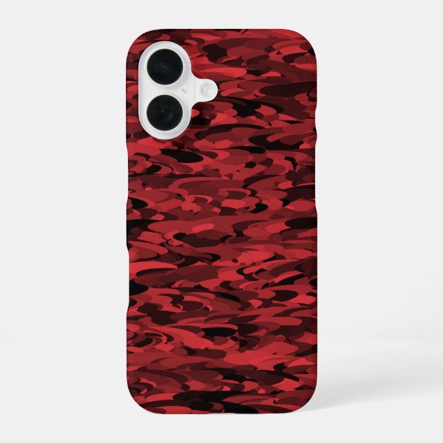 Abstract Pattern Red Black Iphone Case (Back)