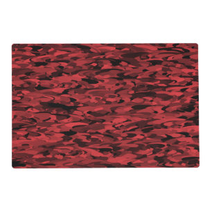 Abstract Pattern Red Black Placemat