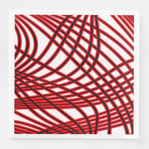Abstract pattern _ red paper dinner napkins