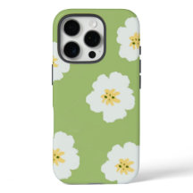 Abstract Pattern Retro Green Retro Botanical Wi