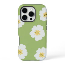 Abstract Pattern Retro Green Retro Botanical Wi