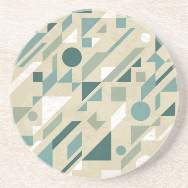 Abstract pattern sandstone coaster (Front)