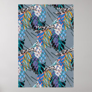 Abstract pattern seamless illustration 3 poster
