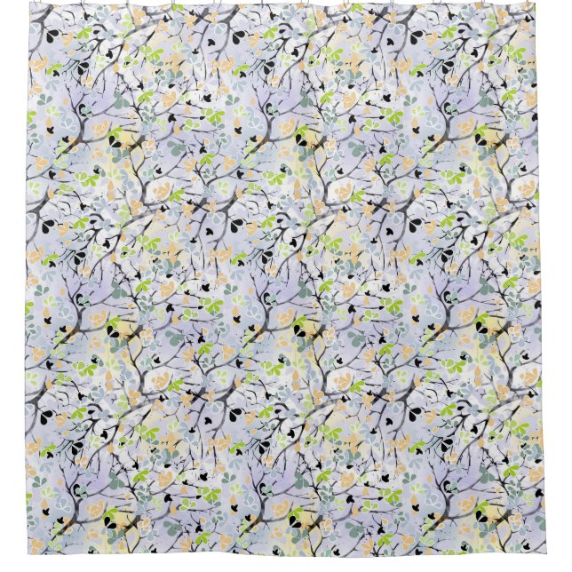 Abstract pattern shower curtain (Front)