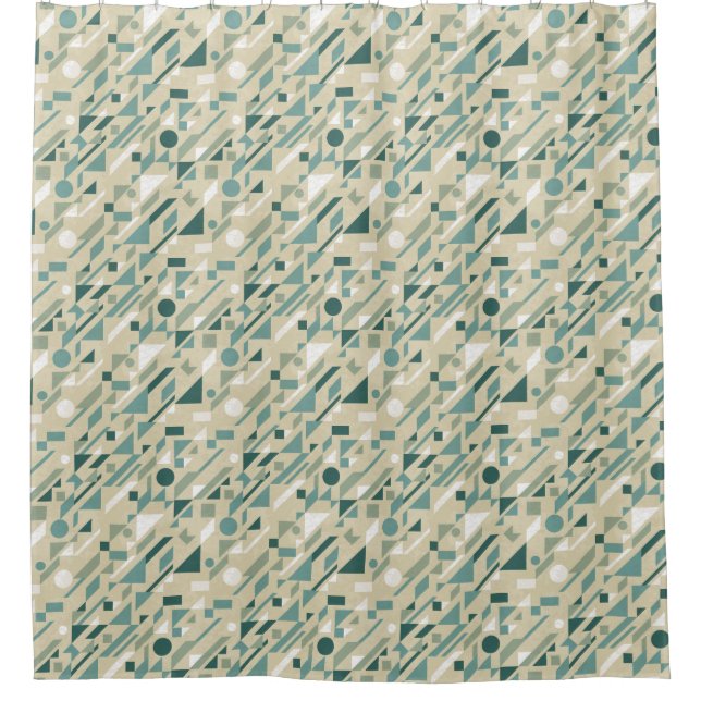 Abstract pattern shower curtain (Front)