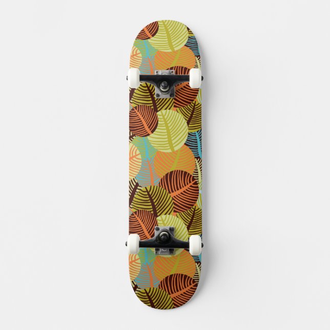 Abstract pattern skateboard deck (Front)
