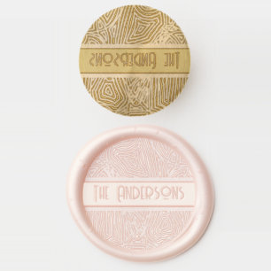 Abstract Pattern Solid Brass Wax Stamper