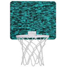 Abstract Pattern Teal Black