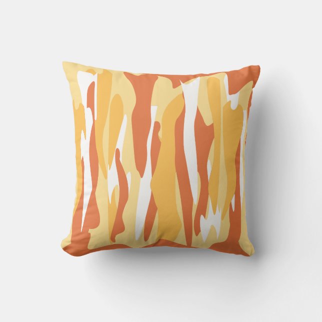 Abstract Pattern Throw Pillow (Front)
